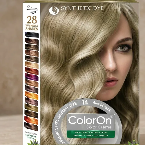 Color On Hair Dye – Shade 14 Ash Blonde  - Product Image