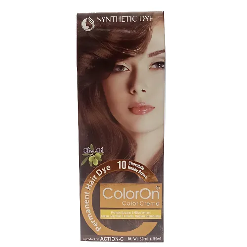 Color On Hair Dye – Shade 10 Chocolate Honey brown  - Product Image