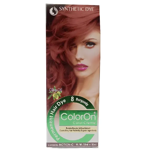 Color On Hair Dye – Shade 8 Burgandy - Product Image